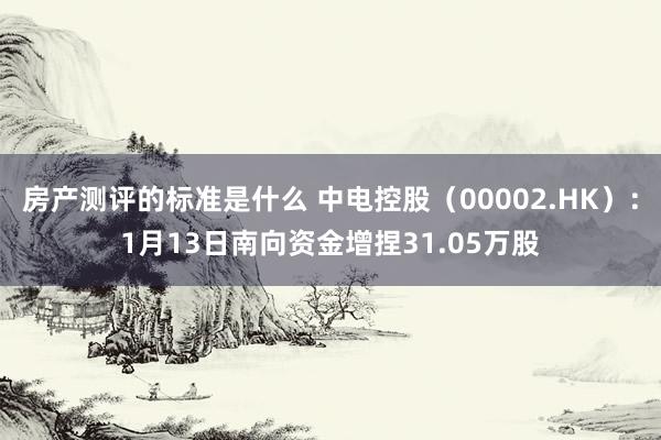 房产测评的标准是什么 中电控股（00002.HK）：1月13日南向资金增捏31.05万股